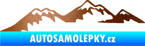 Samolepka Krajina hory 020 levá měděná metalíza