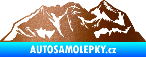 Samolepka Krajina hory 024 levá měděná metalíza
