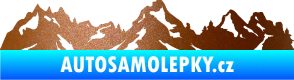 Samolepka Krajina hory 034 levá měděná metalíza