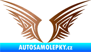 Samolepka Křídla 005 měděná metalíza