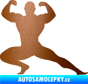 Samolepka Kulturista 015 pravá měděná metalíza