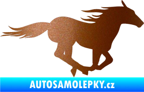 Samolepka Kůň 029 pravá měděná metalíza