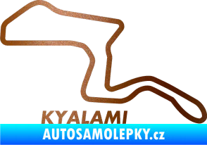 Samolepka Okruh Kyalami měděná metalíza