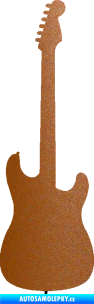 Samolepka Kytara elektrická měděná metalíza