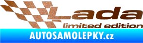 Samolepka Lada limited edition levá měděná metalíza