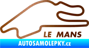 Samolepka Okruh Le Mans měděná metalíza