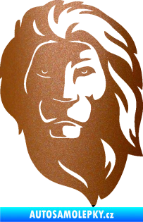 Samolepka Lev 011 pravá měděná metalíza