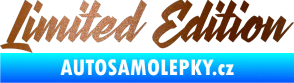 Samolepka Limited edition 003 měděná metalíza