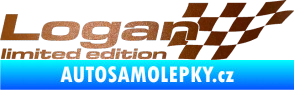Samolepka Logan limited edition pravá měděná metalíza