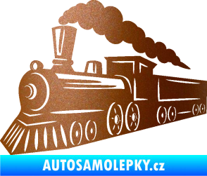 Samolepka Lokomotiva 003 levá měděná metalíza