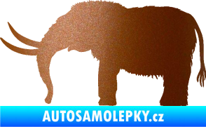 Samolepka Mamut 001 levá měděná metalíza