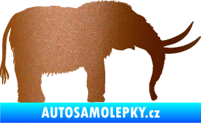 Samolepka Mamut 001 pravá měděná metalíza