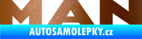 Samolepka MAN nápis měděná metalíza