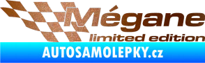 Samolepka Mégane limited edition levá měděná metalíza