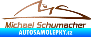 Samolepka Michael Schumacher 002 měděná metalíza