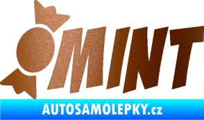 Samolepka Mint bonbón měděná metalíza