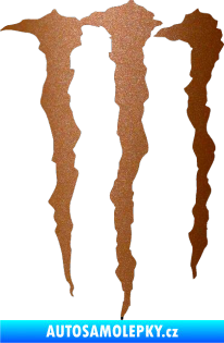 Samolepka Monster Energy 002 měděná metalíza