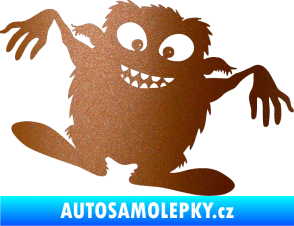 Samolepka Monstrum 001 pravá měděná metalíza