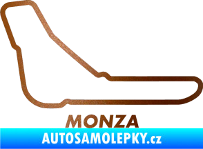 Samolepka Okruh Monza měděná metalíza