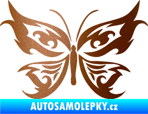 Samolepka Motýl 012 měděná metalíza