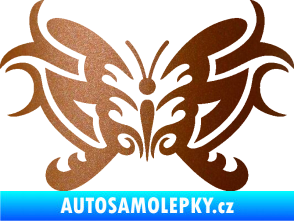 Samolepka Motýl 015 měděná metalíza