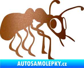 Samolepka Mravenec 001 pravá měděná metalíza