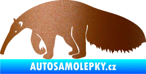 Samolepka Mravenečník 001 levá měděná metalíza