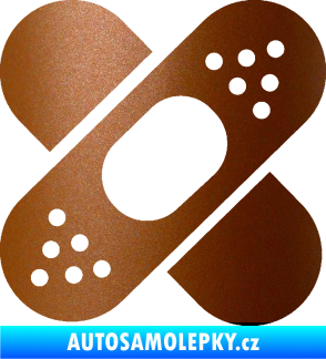 Samolepka Náplast 001 měděná metalíza