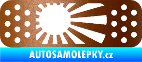 Samolepka Náplast 002 pravá měděná metalíza