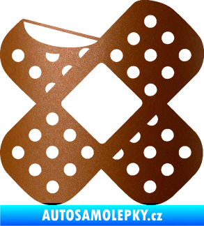 Samolepka Náplast 005 levá měděná metalíza