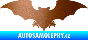 Samolepka Netopýr 007 měděná metalíza