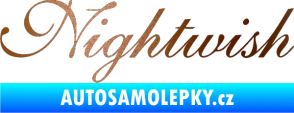 Samolepka Nightwish měděná metalíza