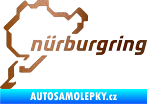 Samolepka Nurburgring měděná metalíza