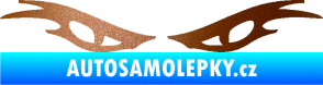 Samolepka Oči 003  měděná metalíza