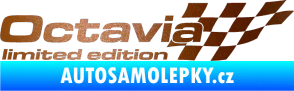 Samolepka Octavia limited edition pravá měděná metalíza