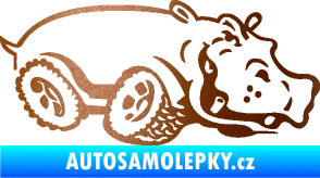 Samolepka Off Road 006 pravá hroch měděná metalíza
