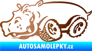 Samolepka Off Road 006 levá hroch měděná metalíza