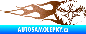 Samolepka Orel 004 pravá měděná metalíza