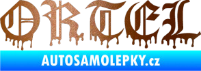 Samolepka Ortel měděná metalíza