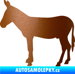 Samolepka Osel 002 levá měděná metalíza