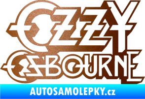 Samolepka Ozzy Osbourne 001 měděná metalíza