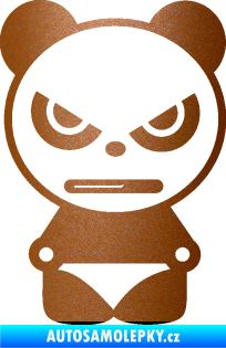 Samolepka Panda boy měděná metalíza
