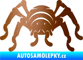 Samolepka Pavouk 018 měděná metalíza