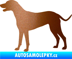 Samolepka Pes 095 levá Dalmatin měděná metalíza