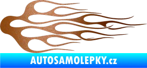 Samolepka Plameny 008 měděná metalíza