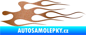 Samolepka Plameny 016 měděná metalíza