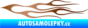 Samolepka Plameny 021 měděná metalíza