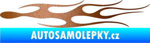 Samolepka Plameny 022 měděná metalíza