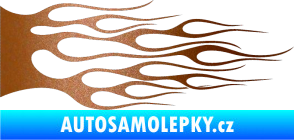 Samolepka Plameny 023 měděná metalíza