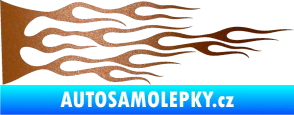 Samolepka Plameny 030 měděná metalíza